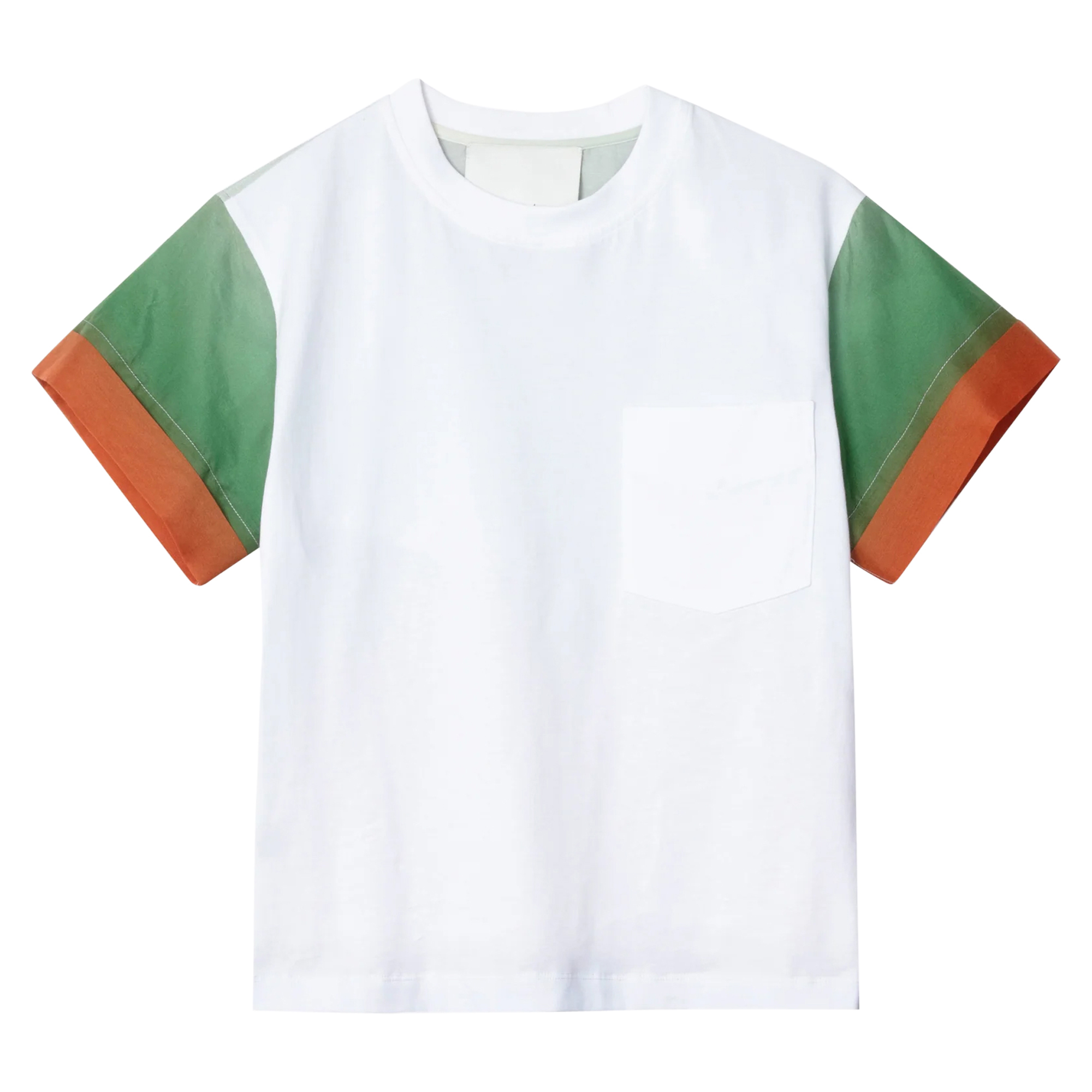 Short Sleeve T-Shirt In Ombre Voile Combo