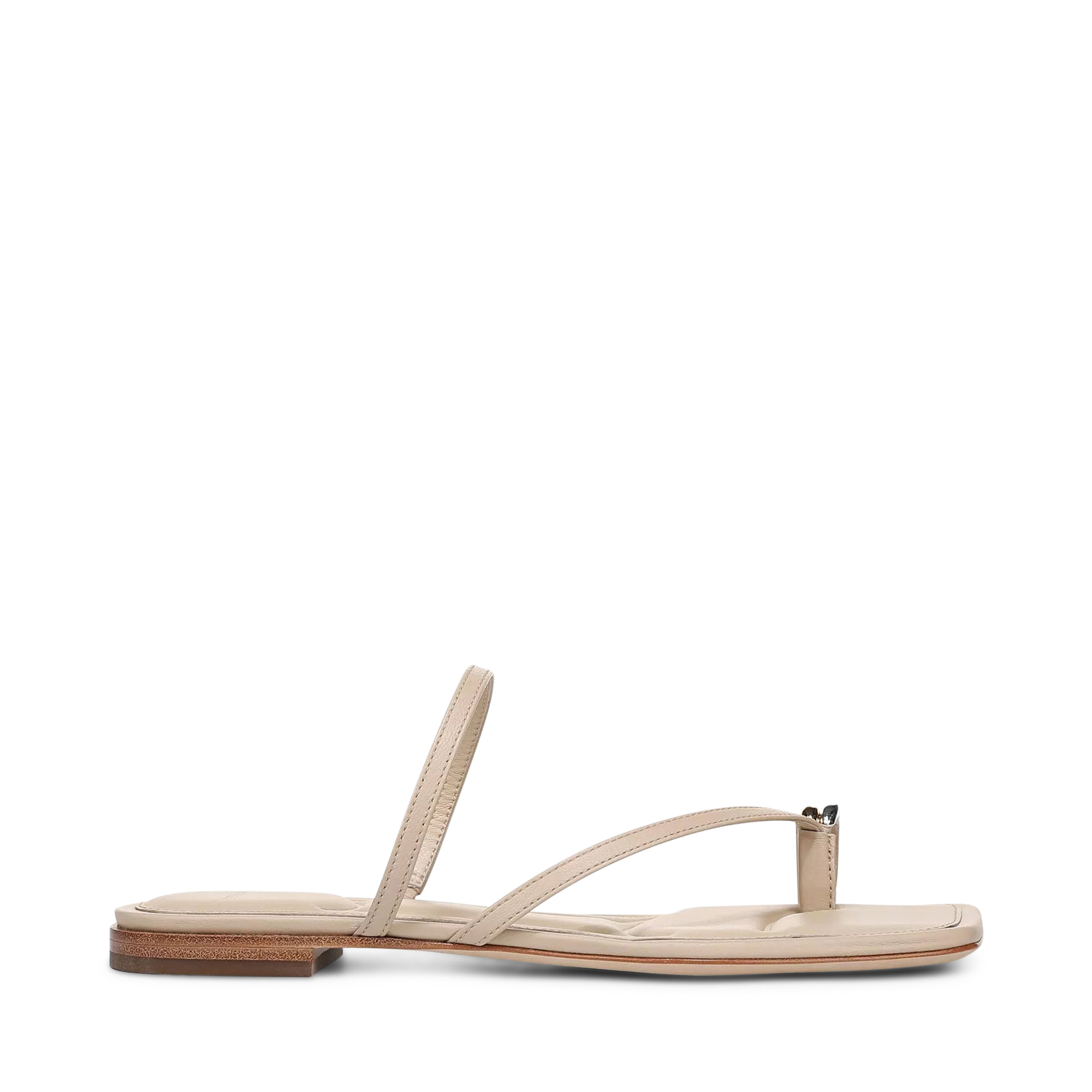Polli Leather Toe-Ring Flat Sandal