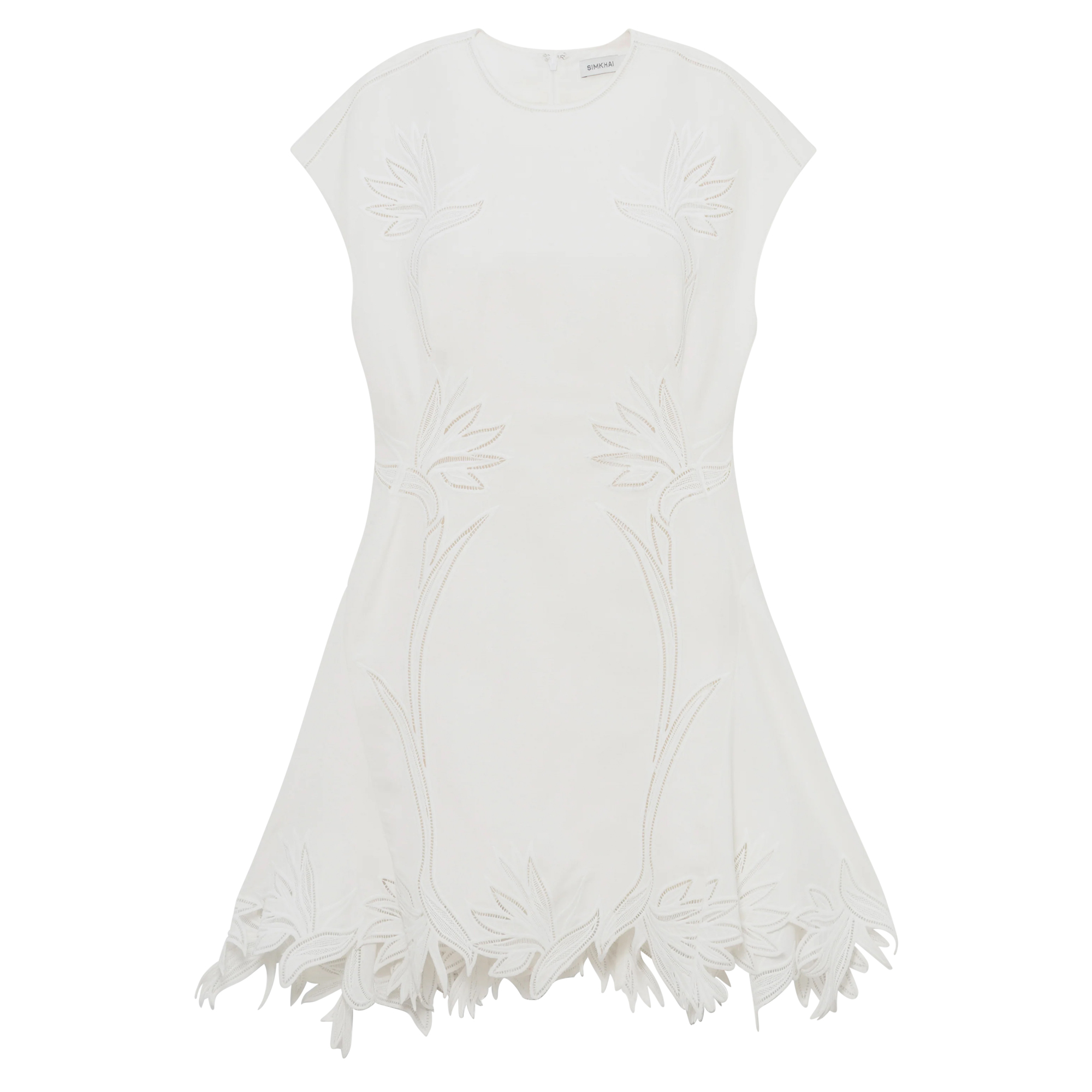 Raquel Short Sleeve Embroidered Mini Dress