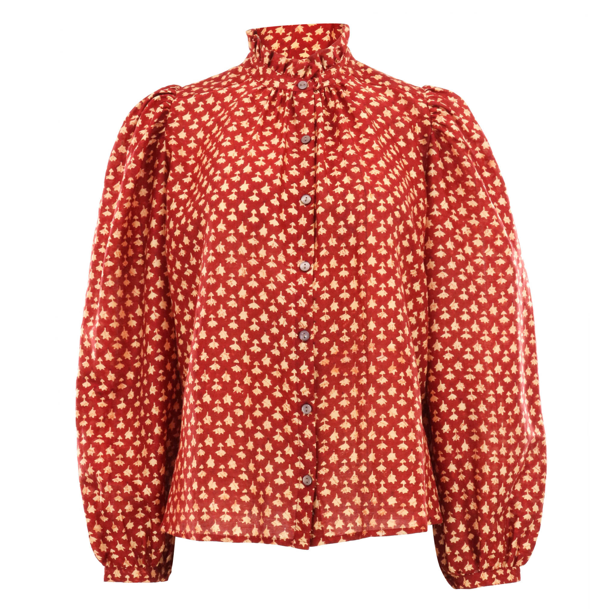 Annabel Mahogany Bhutti Shirt