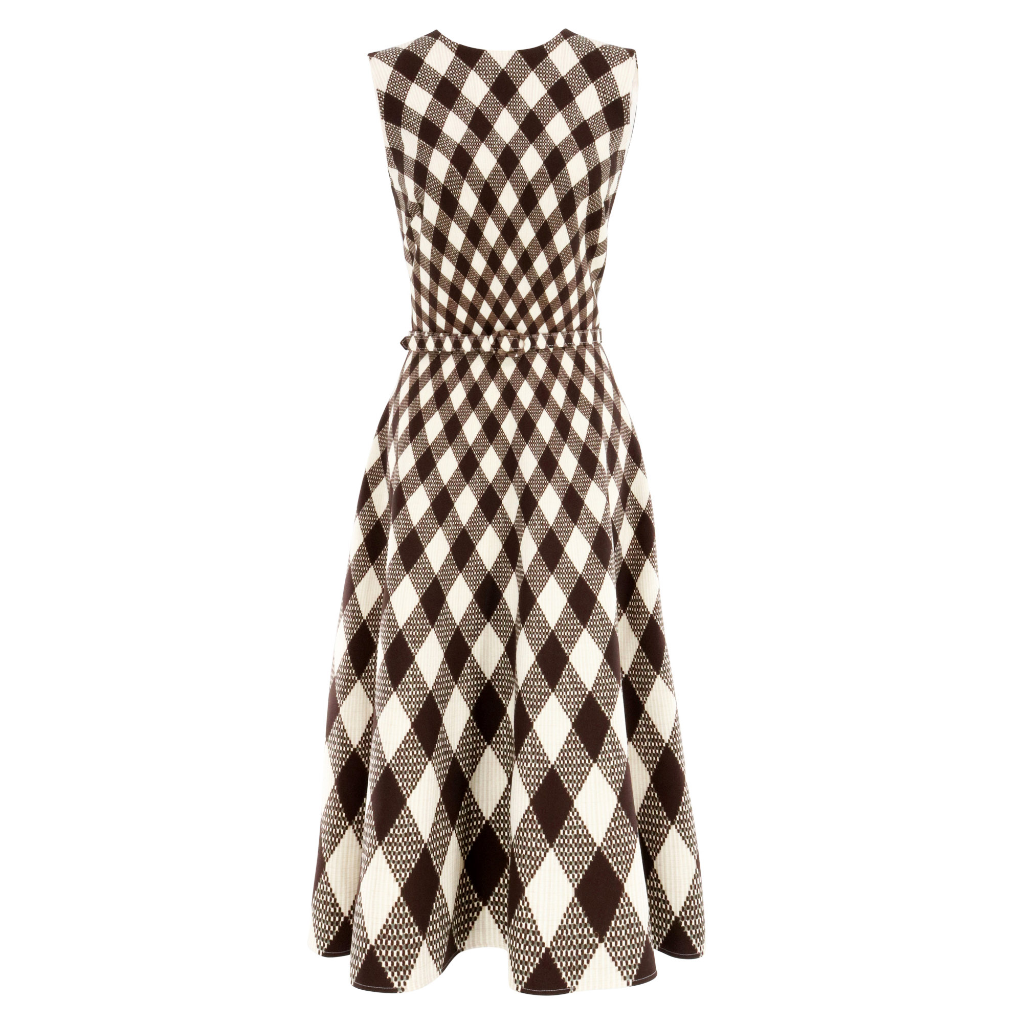 Argyle Degrade Wool Dress