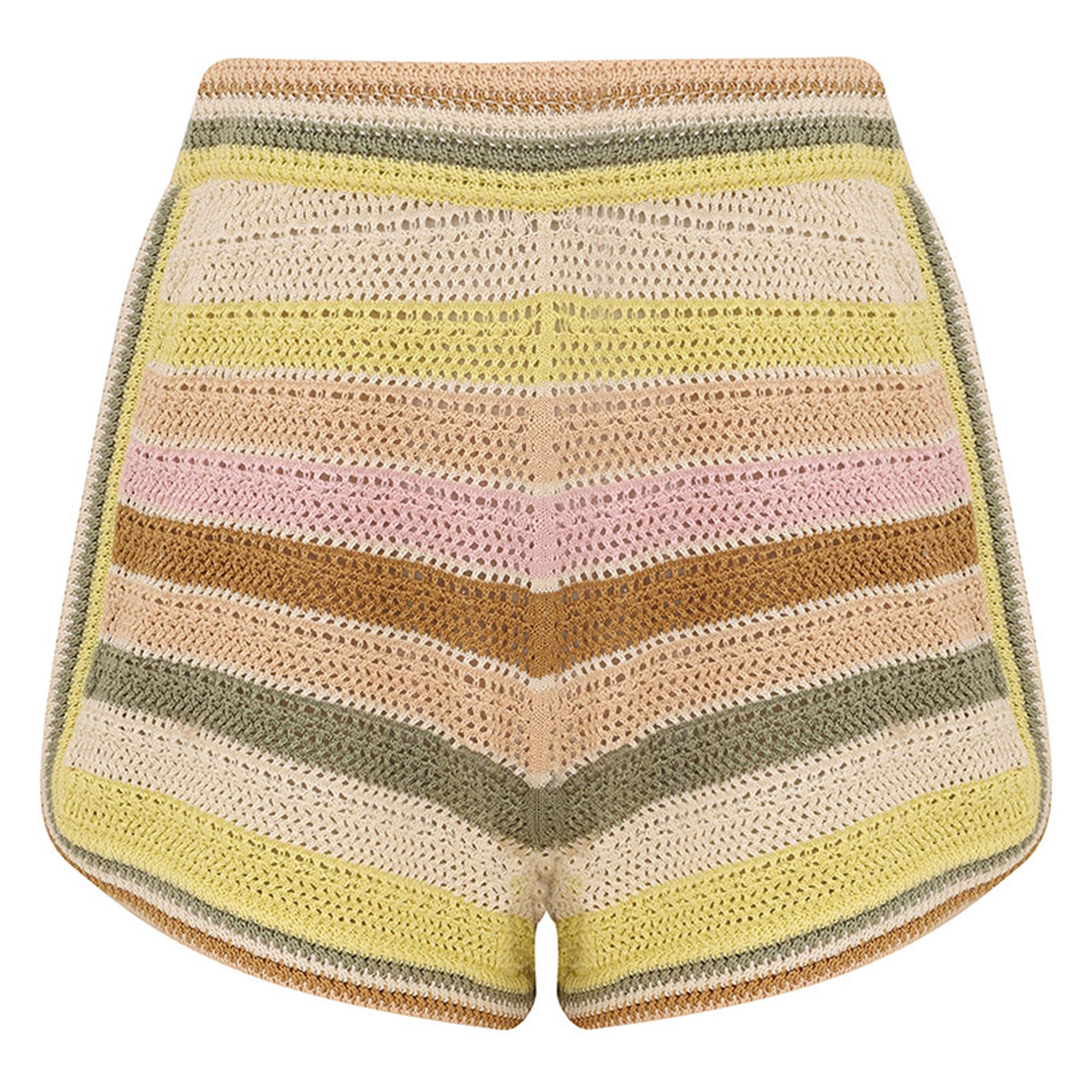 Indra Stripe Crochet Short