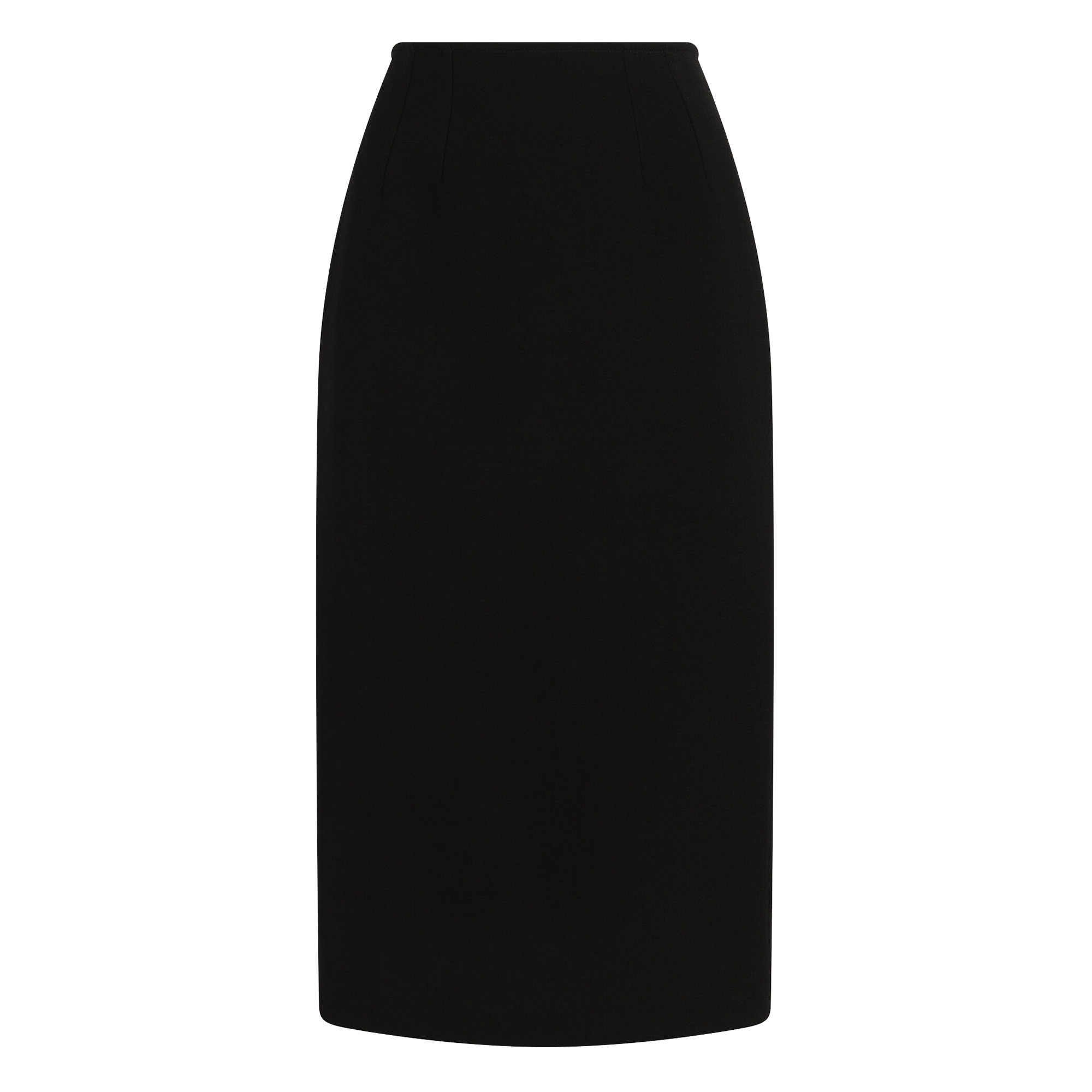 Double Crepe Midi Skirt