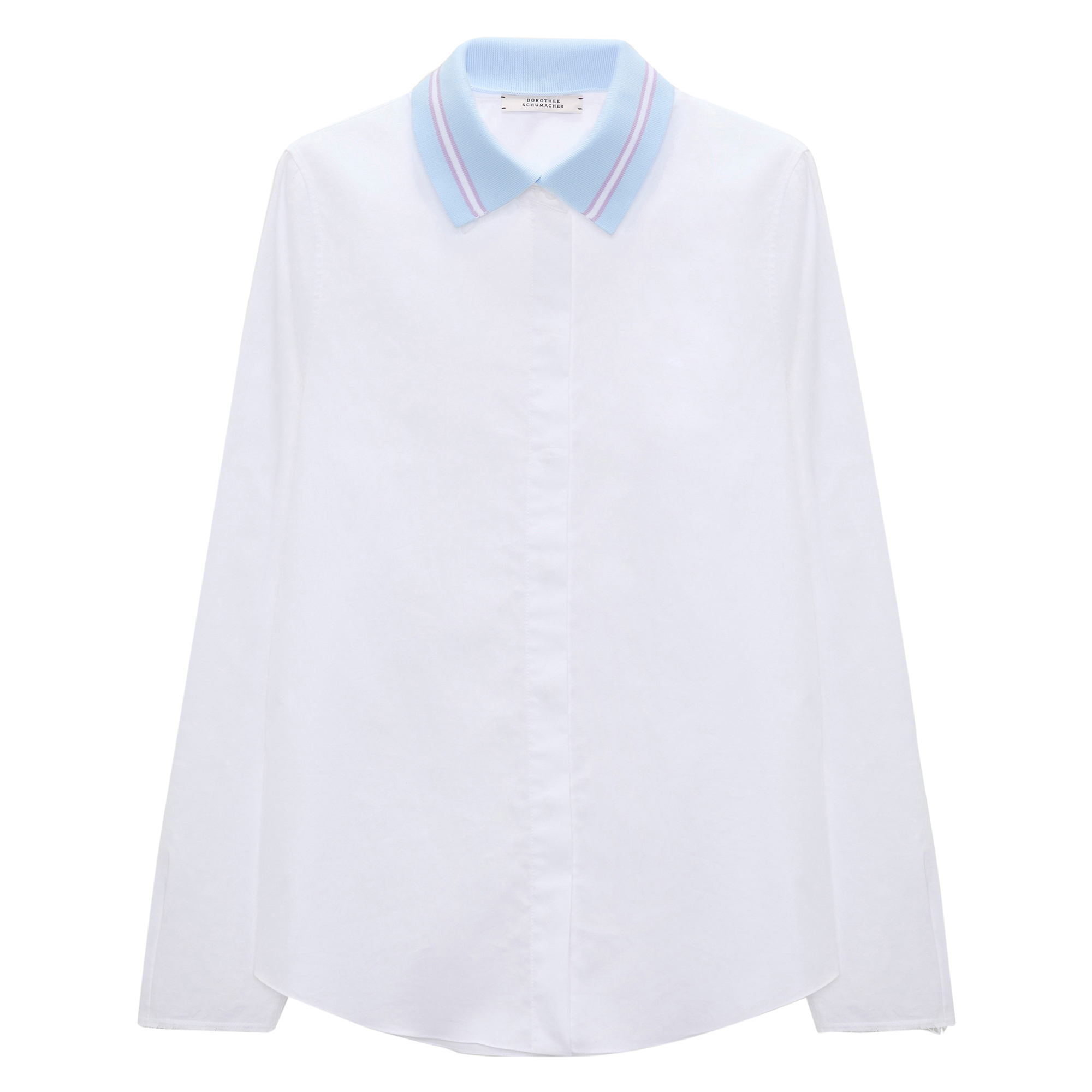 Powerful Ease Long Sleeve Knit Collar Blouse