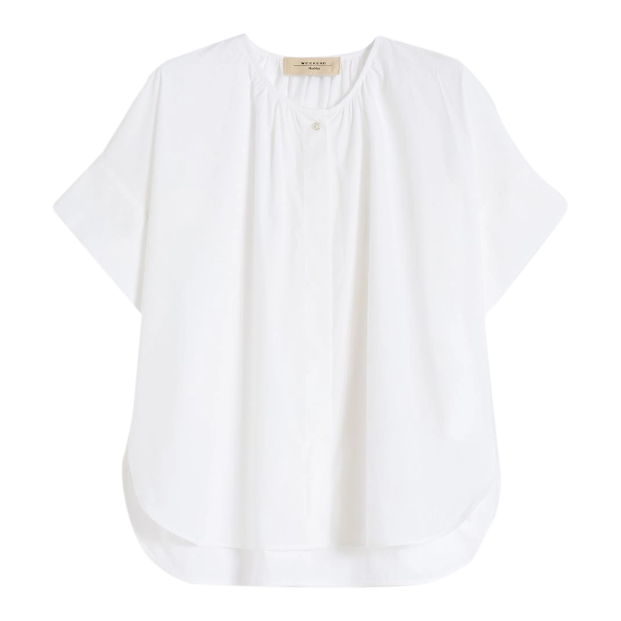 Educata Short Sleeve Cotton Poplin Crew Neck Shirt