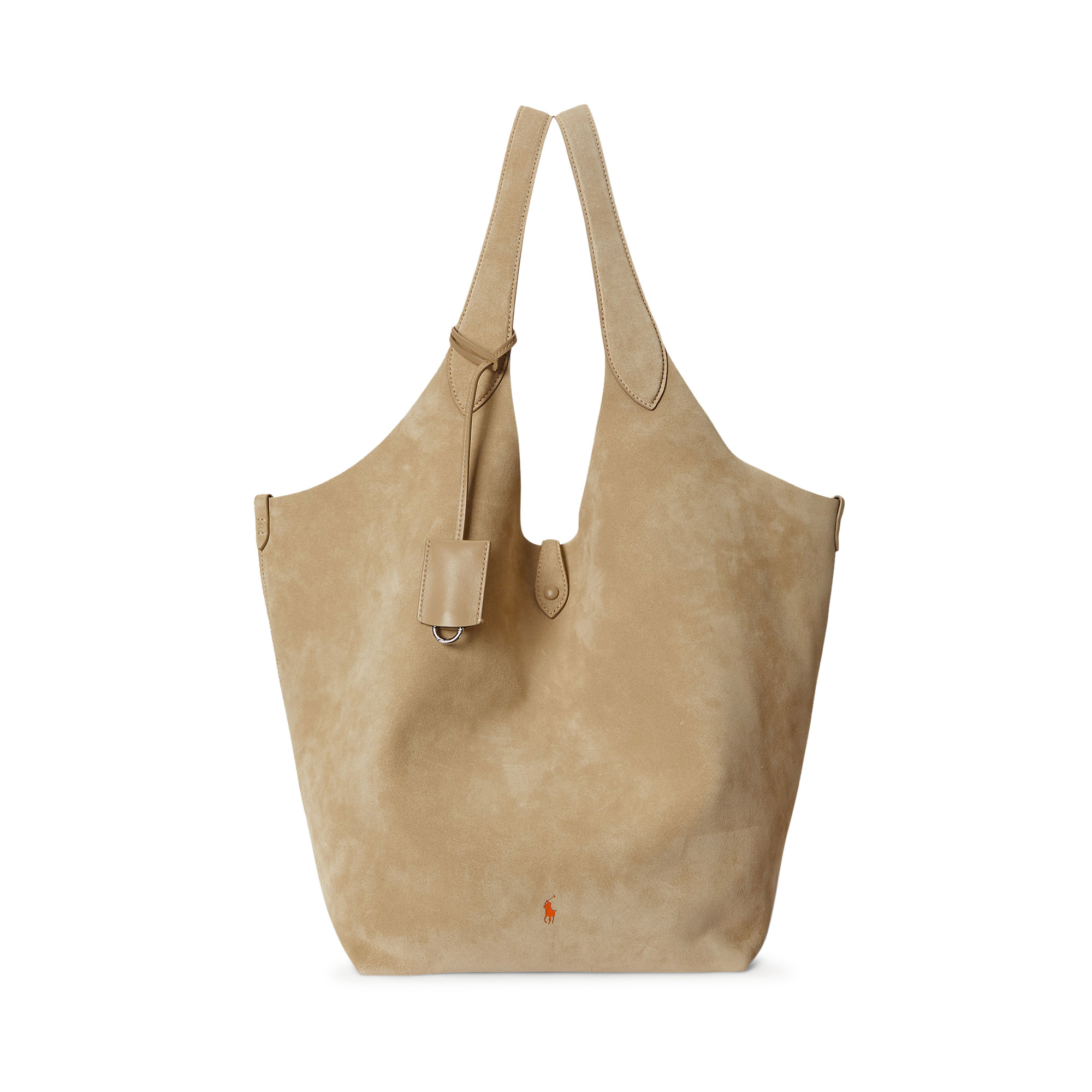 Polo Play Large Suede Tote Bag