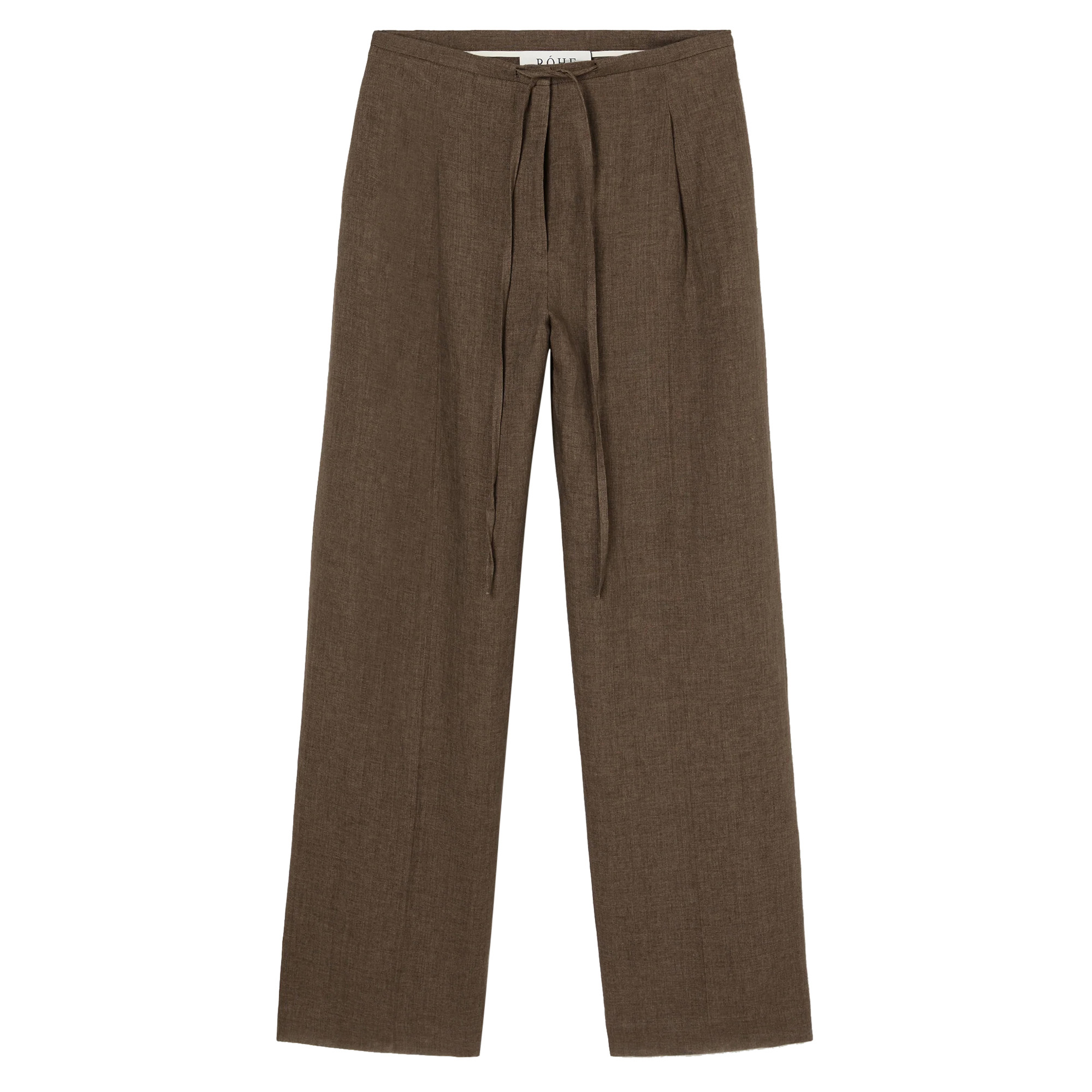 Relaxed Wide-Leg Drawstring Trousers