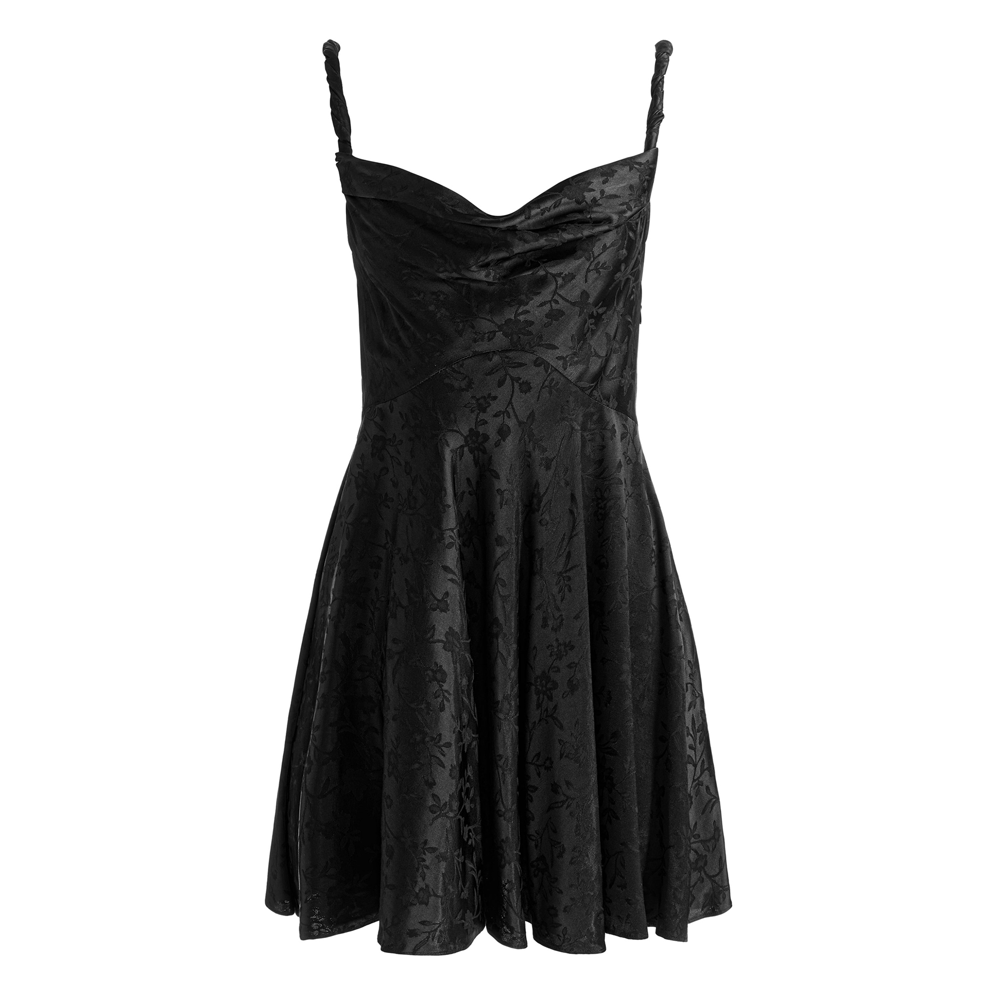 Monique Twist Strap Cowl Neck Mini Dress