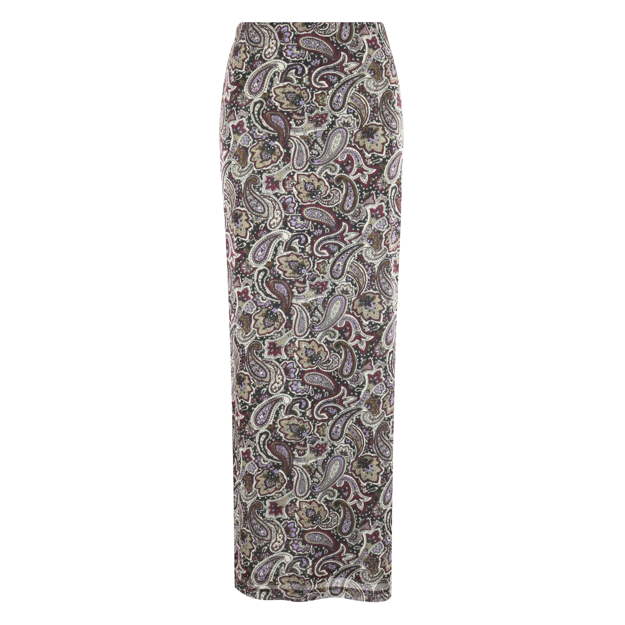Lorden Paisley Mesh Turtleneck Top