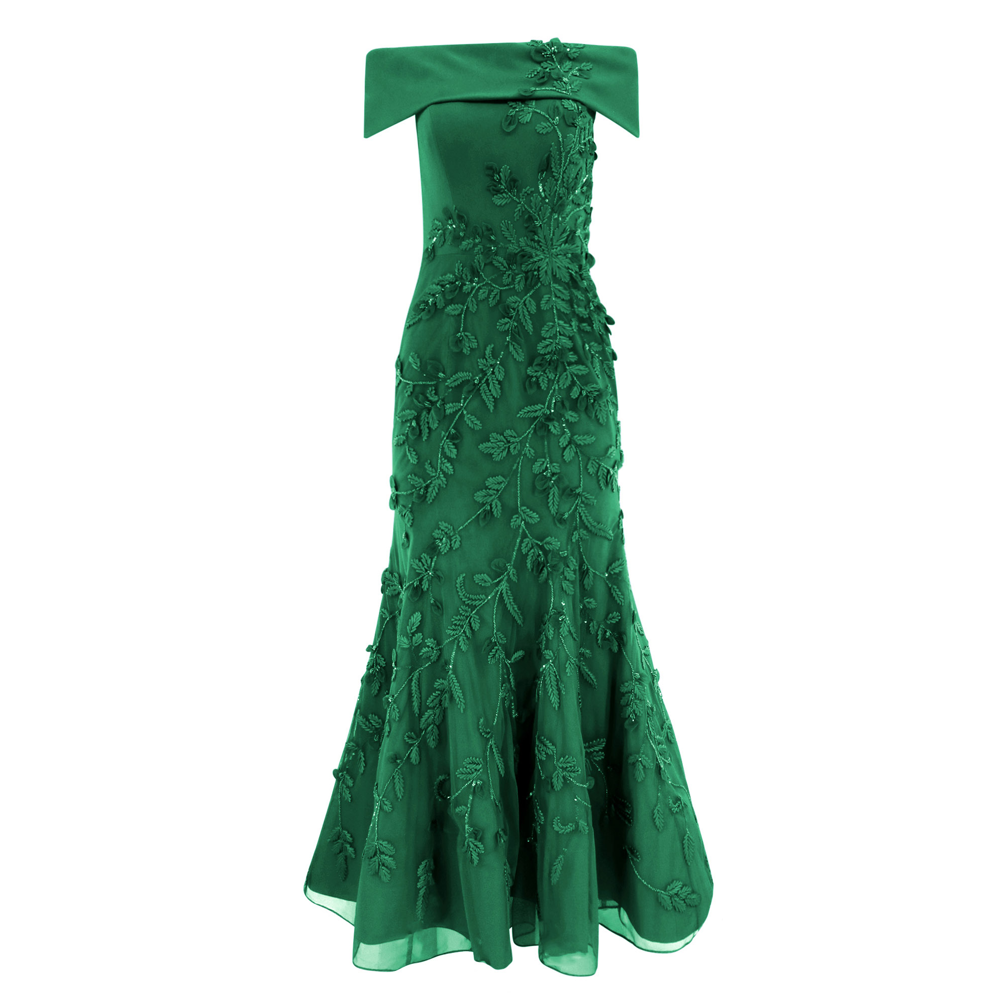 Off Shoulder Embellished Gown