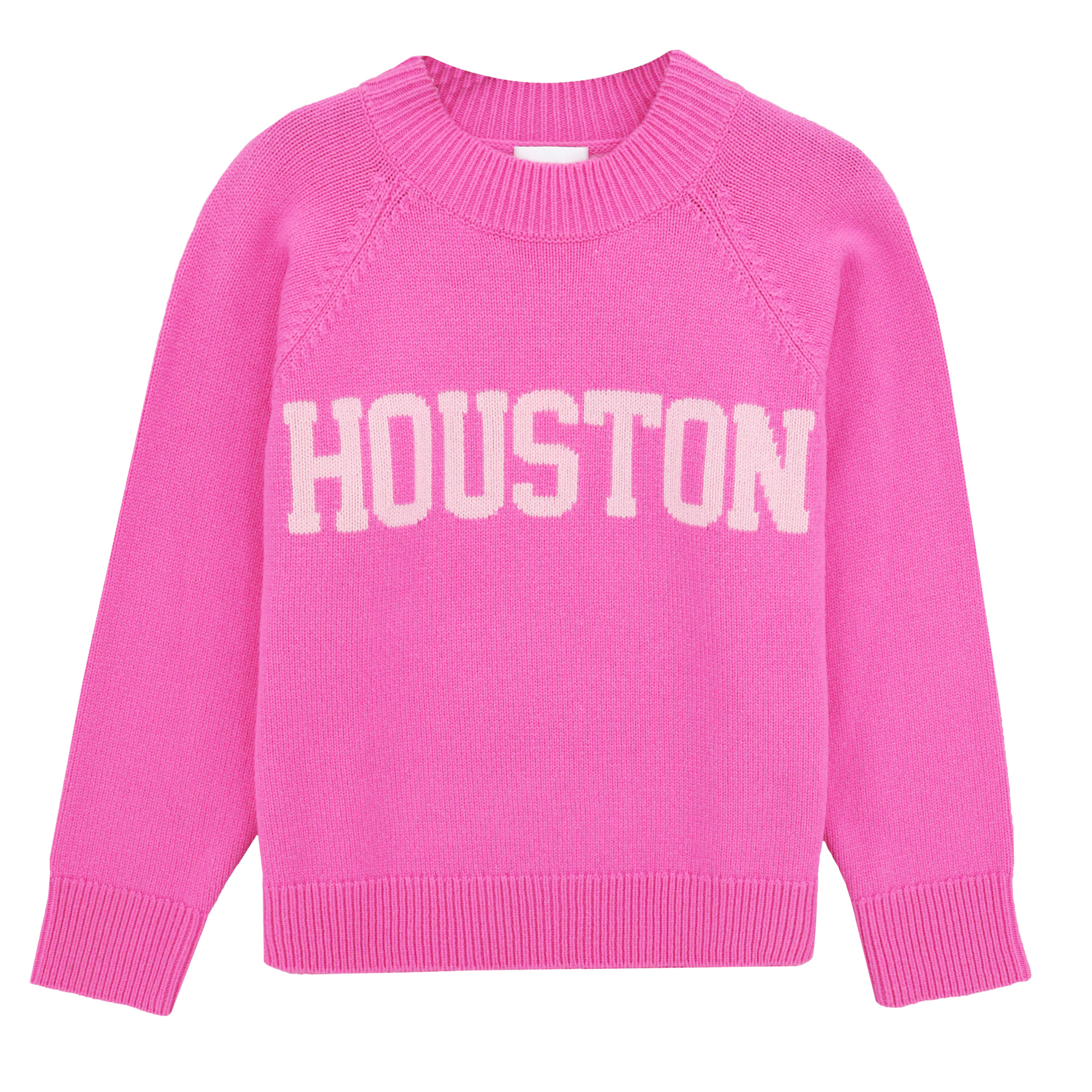Long Sleeve Crewneck Cropped Houston Sweater