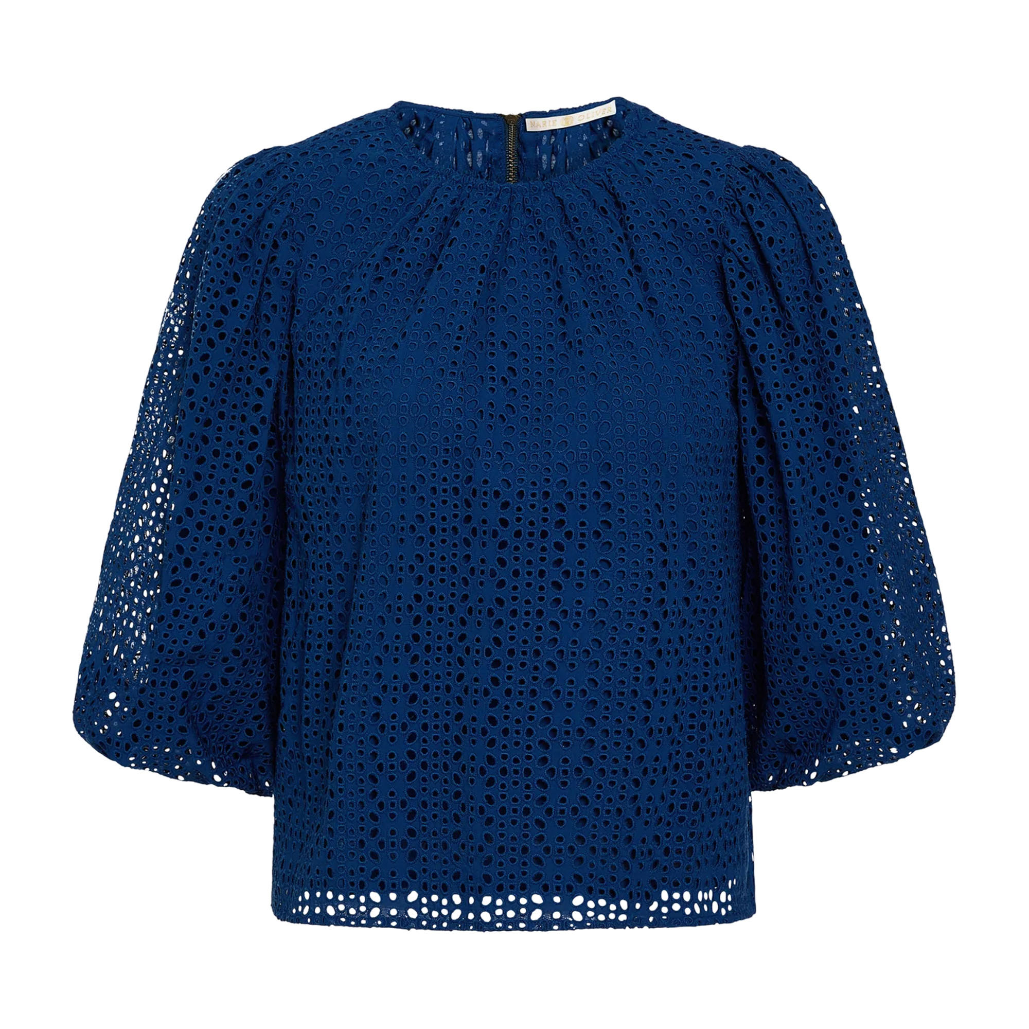 Harley 3/4 Sleeve Eyelet Top