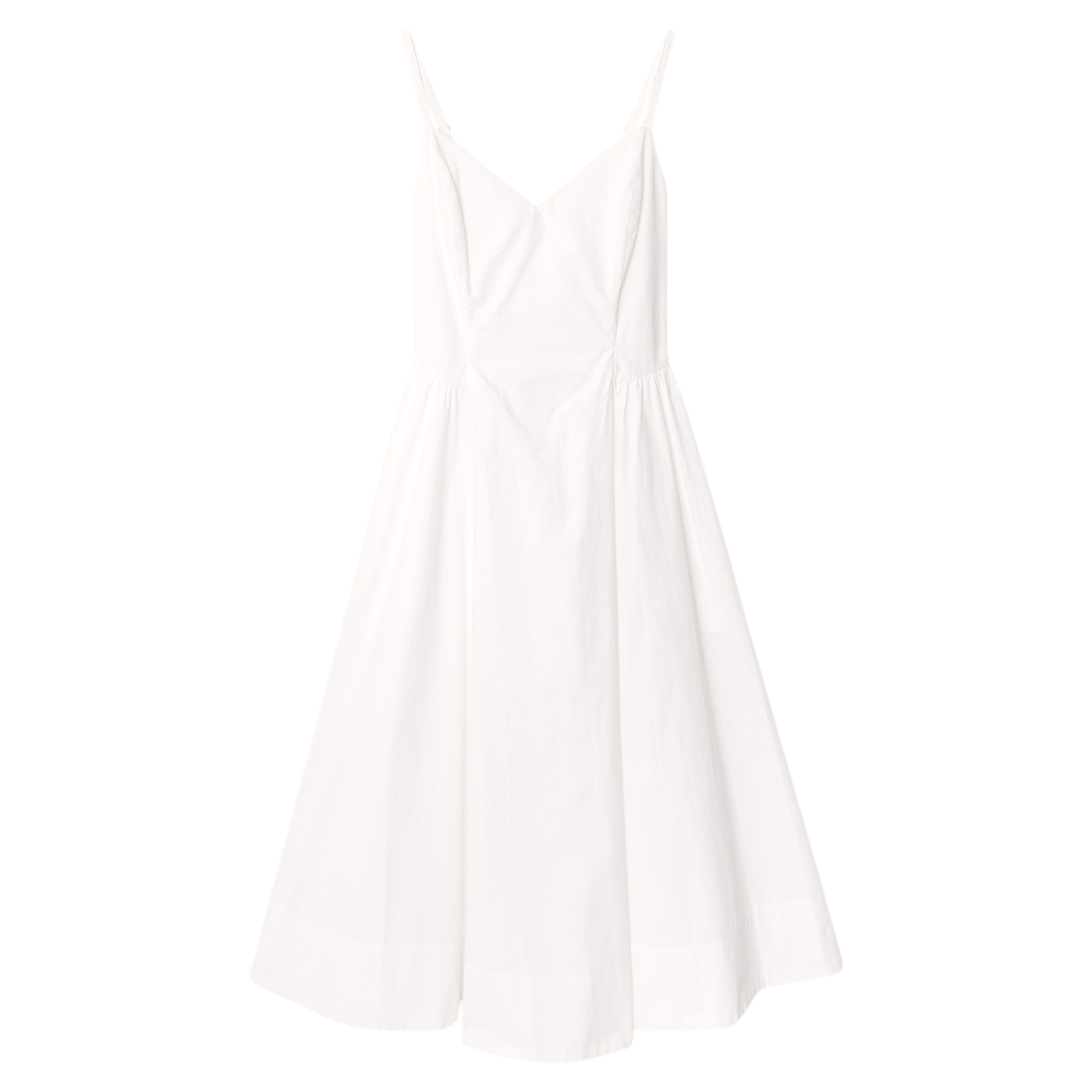 Bardot Sleeveless Poplin Midi Dress