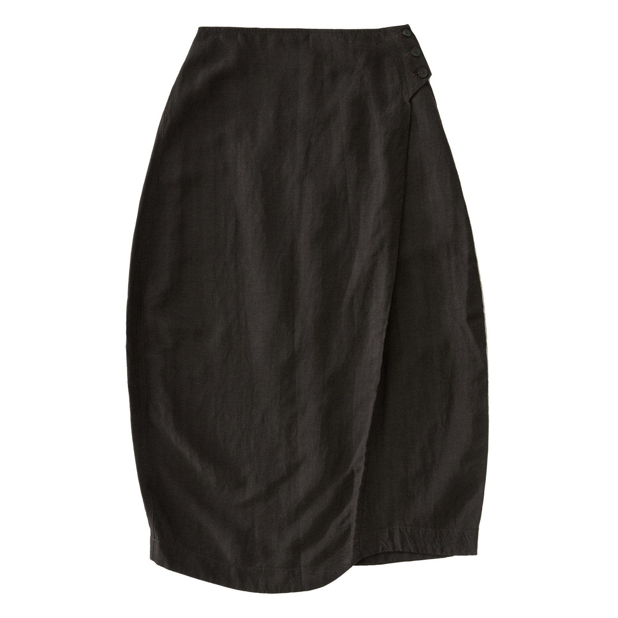 Deep Pleat Curved Skirt