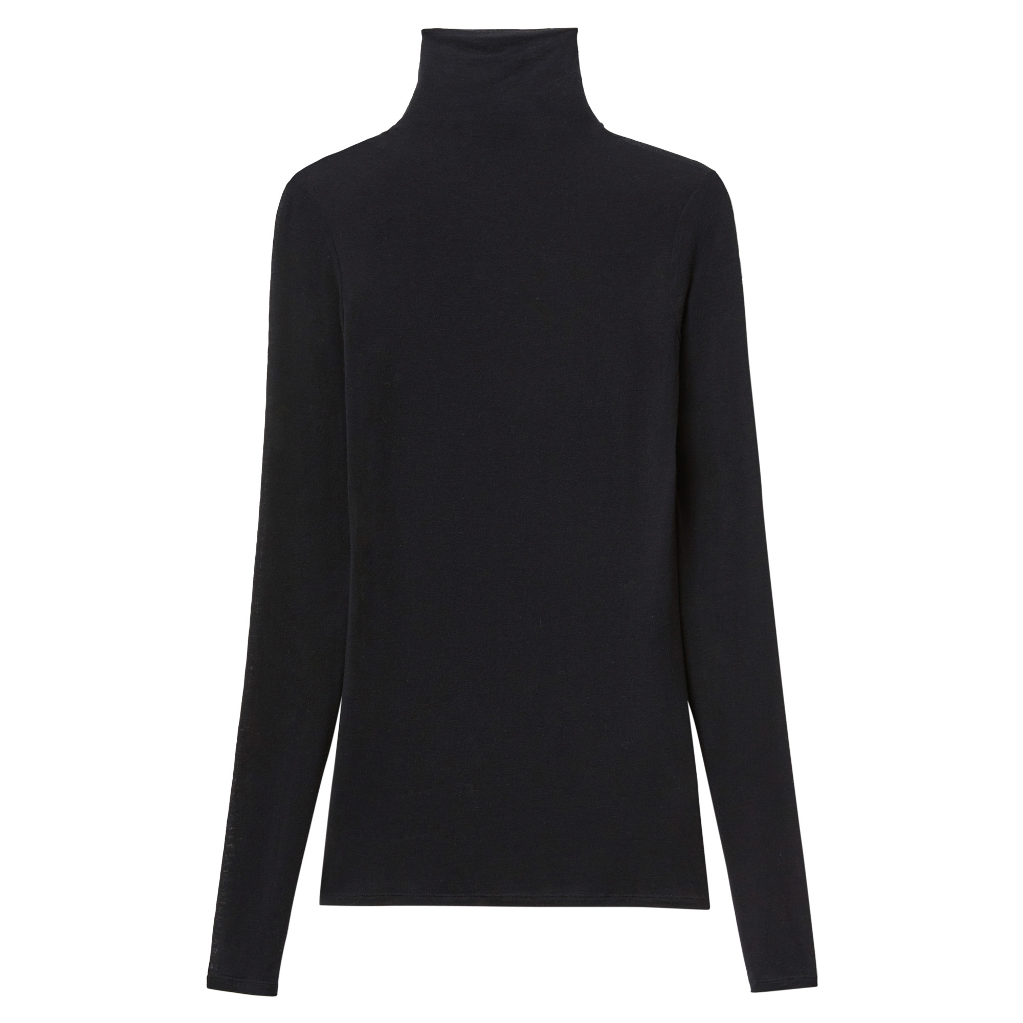 Long Sleeve Elongated Fitted Turtleneck