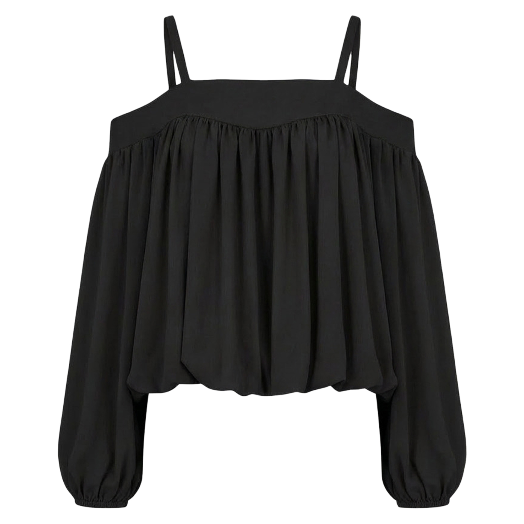 Suna Long Sleeve Off-The-Shoulder Top