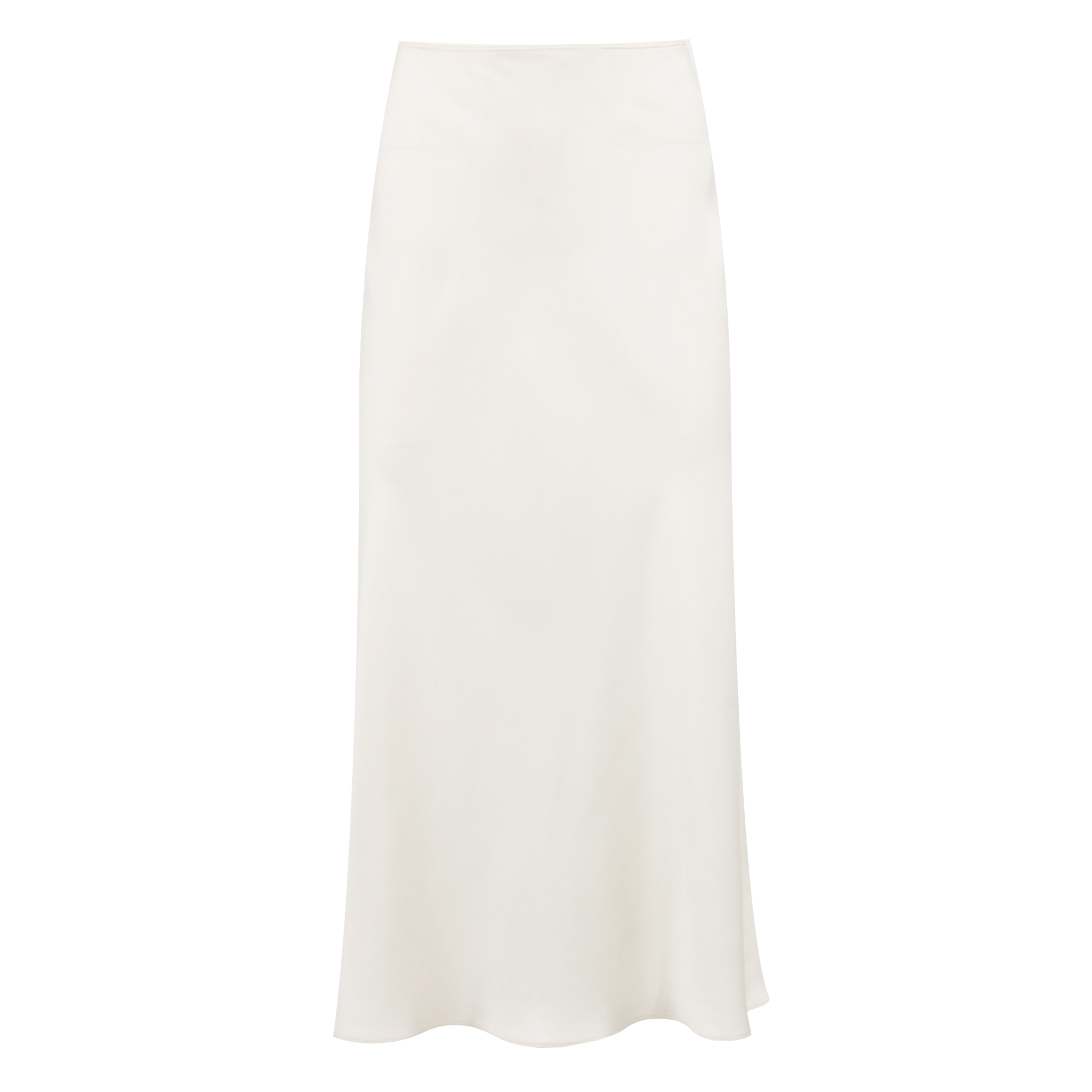Miranda Scallop Bias-Cut Silk Skirt