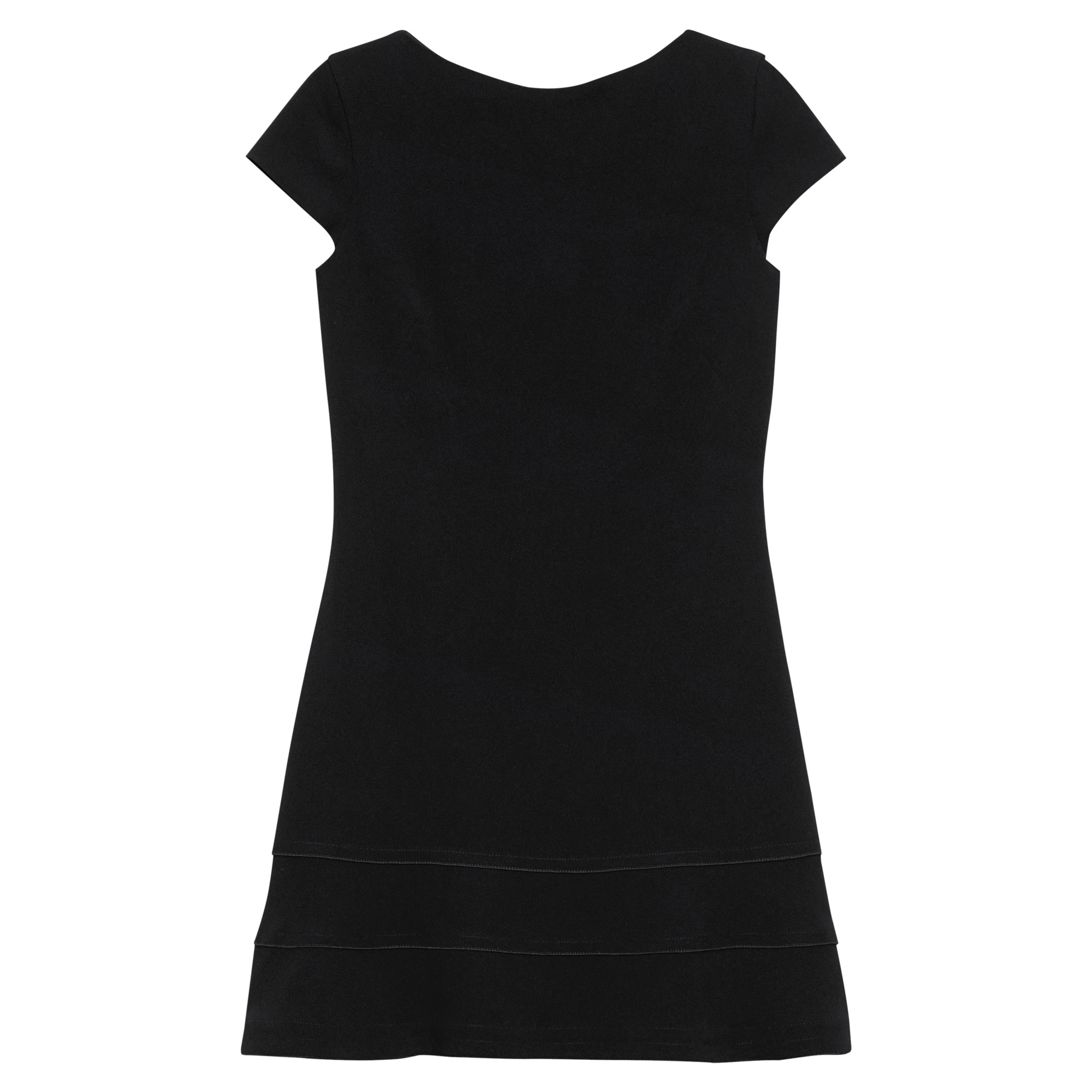 Short Sleeve Bateau Neck Mini Dress