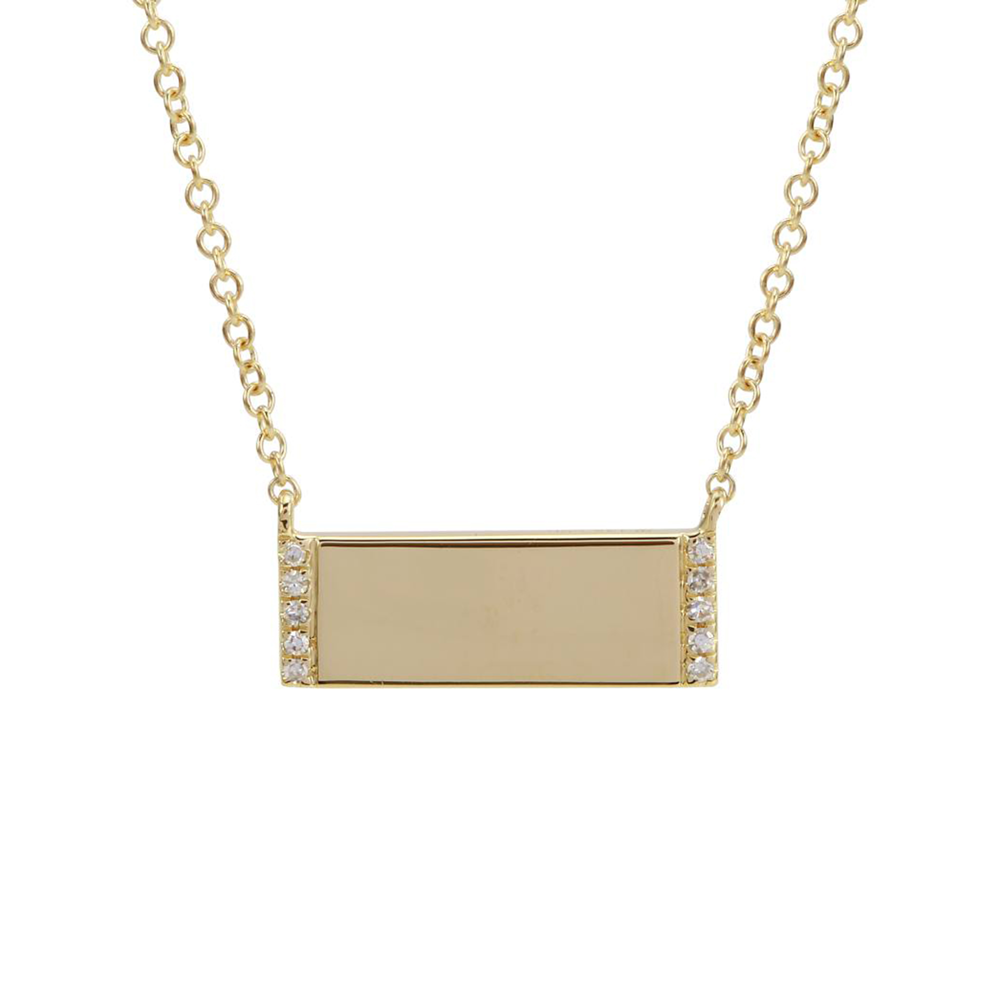 Petite Name Plate Necklace