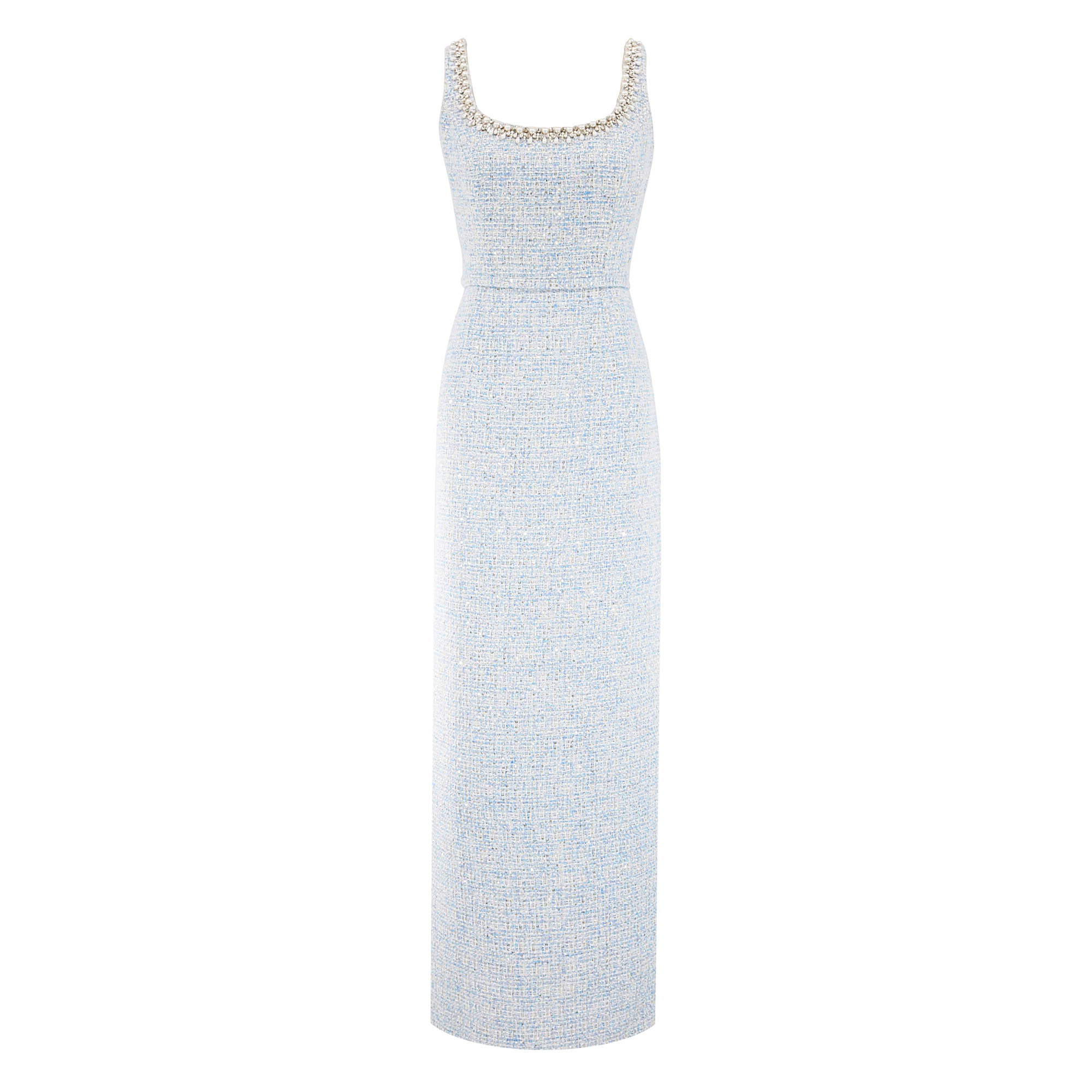 Embellished Lana Sleeveless Column Gown