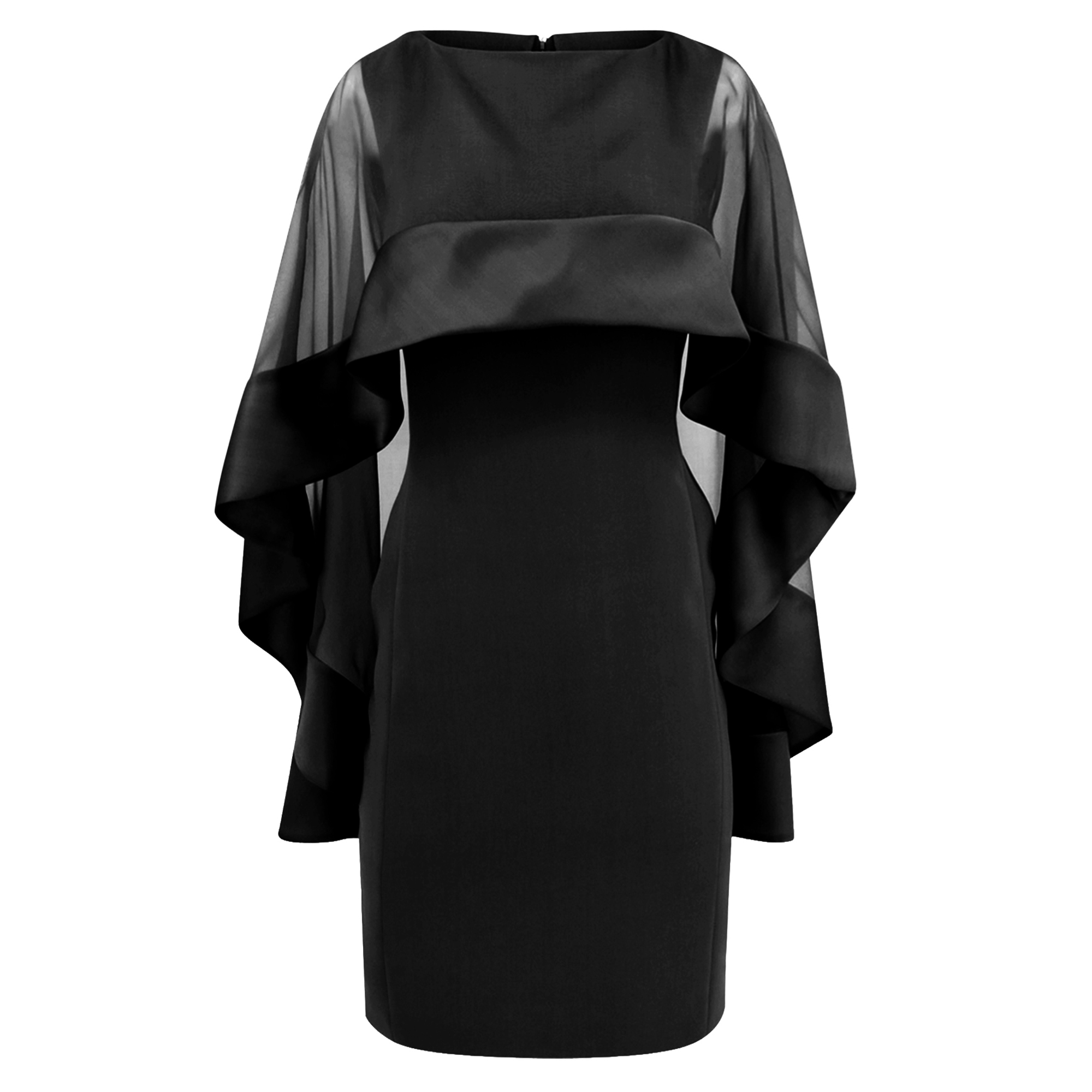 Organza Overlay Cocktail Dress